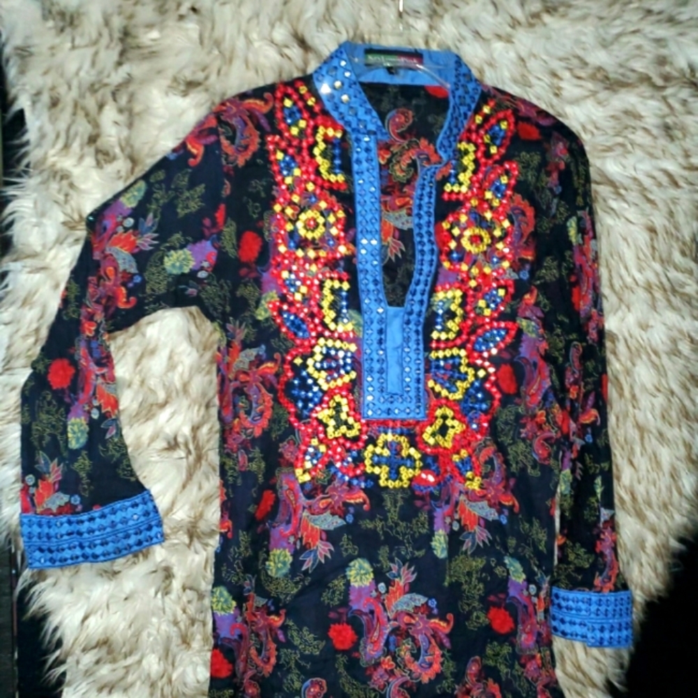 Boho funky tunic XL